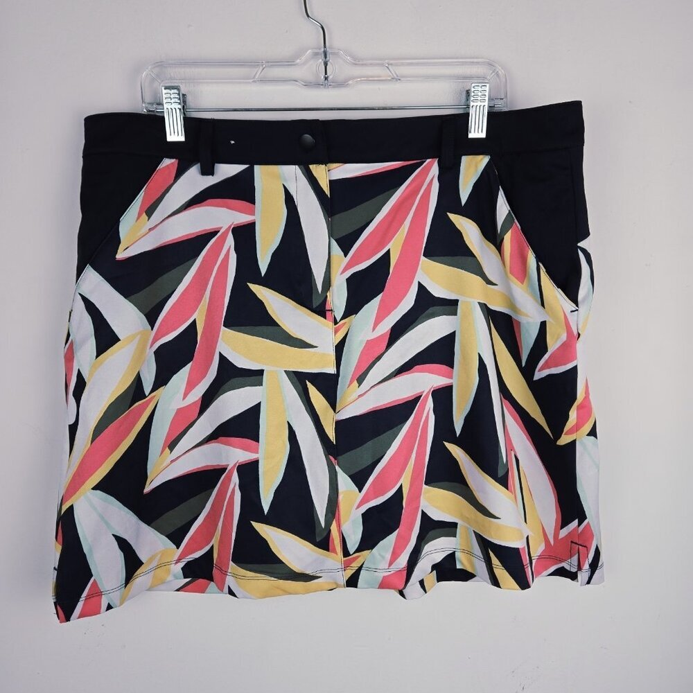Lady‎ Hagen Golf Skort Size 16 Blue Lined Pickleball Tennis Pink Athleisure